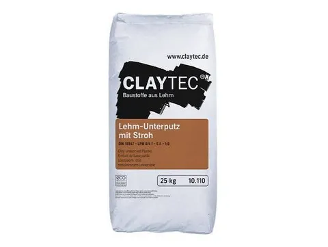 CLAYTEC - Enduit de finition grossier paillé coloré